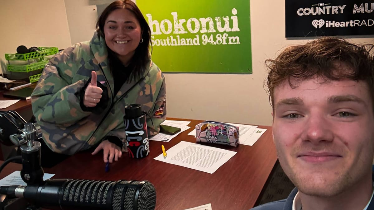 Jack Ridder talking about KiwiBudget on the radio, 2026